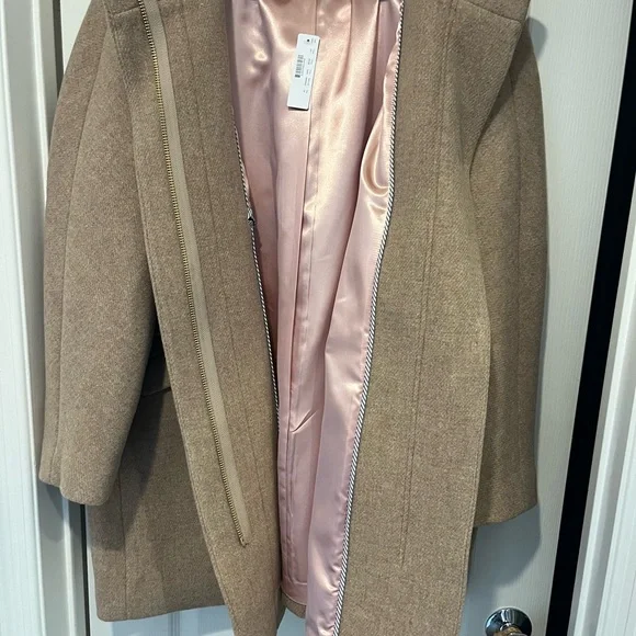 Women’s TAN wool coat NWT - size 24 - J.Crew - Picture 4 of 11